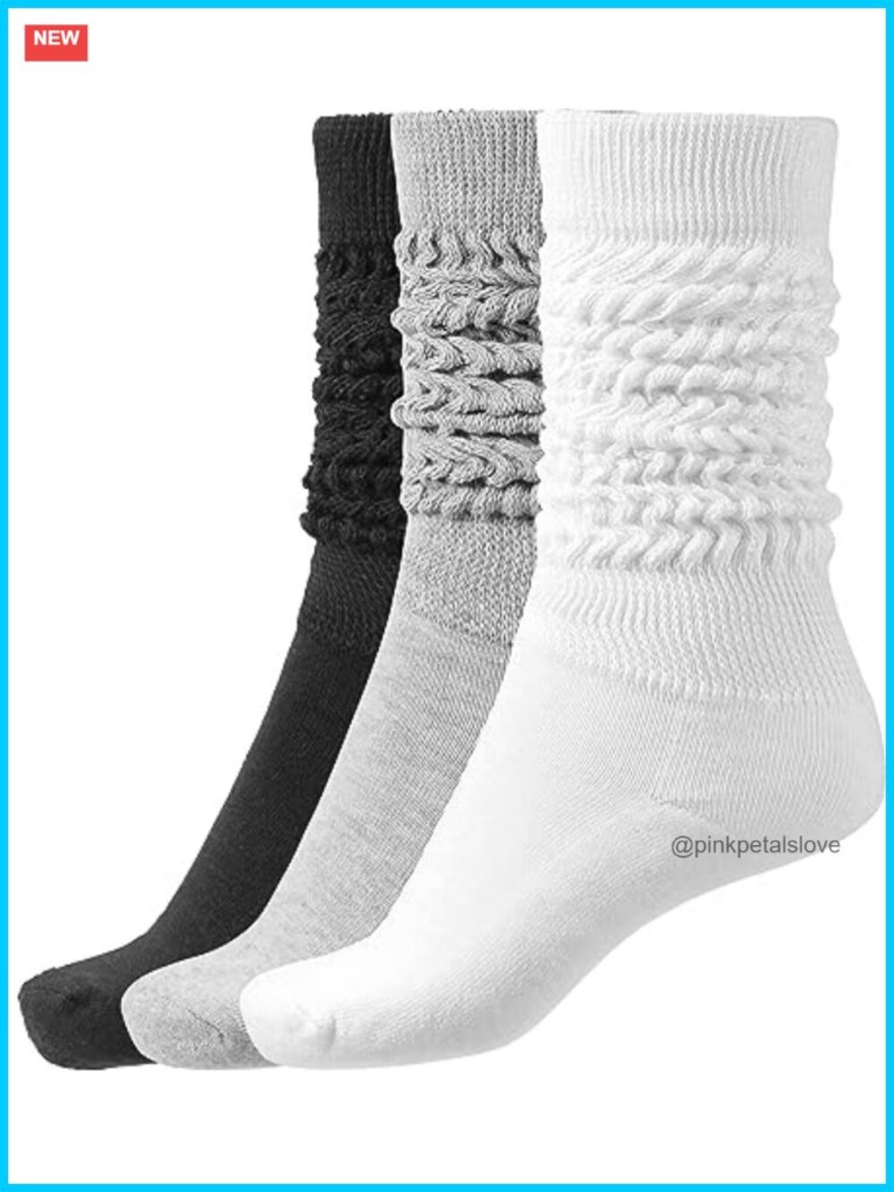 Slouch Socks Women Thigh High Boot Soft Scrunch Knee High Socks